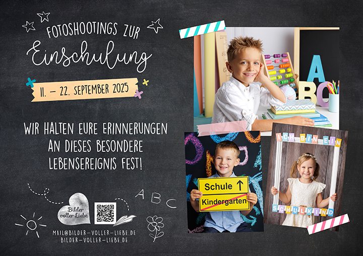 Bilder voller Liebe Einschulung Fotoshooting 2025