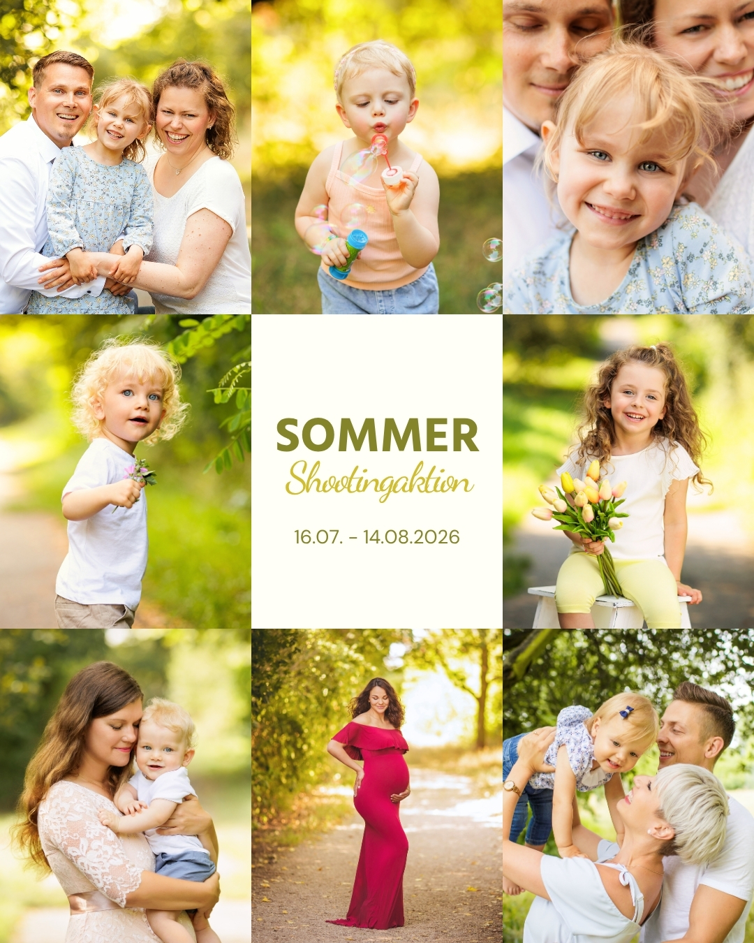 Sommerfotoshootings 2026 Outdoor in Berlin